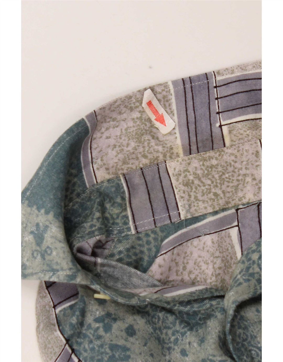 Camisa masculina Fitzroy grande verde patchwork viscose