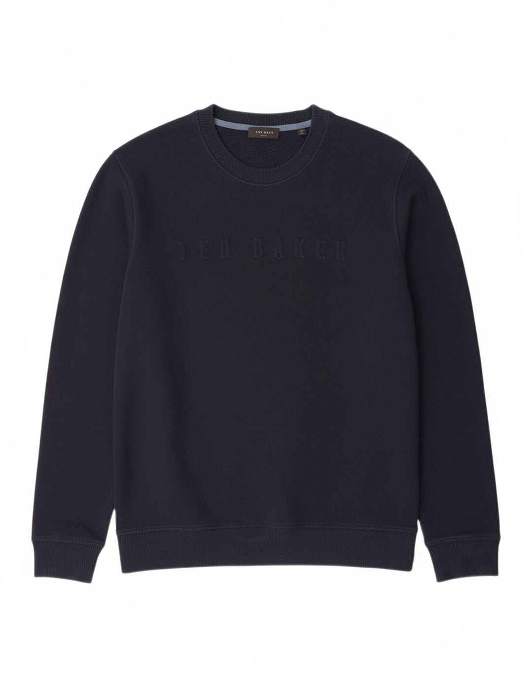 TED BAKER Womens Graphic Sweatshirt Jumper Size 5 XL Navy Blue Cotton Vintage Ted Baker and Second-Hand Ted Baker from Messina Hembry 