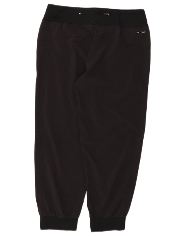 Nike Womens Dri Fit Capri Tracksuit Trousers Joggers UK 10 Small  Black