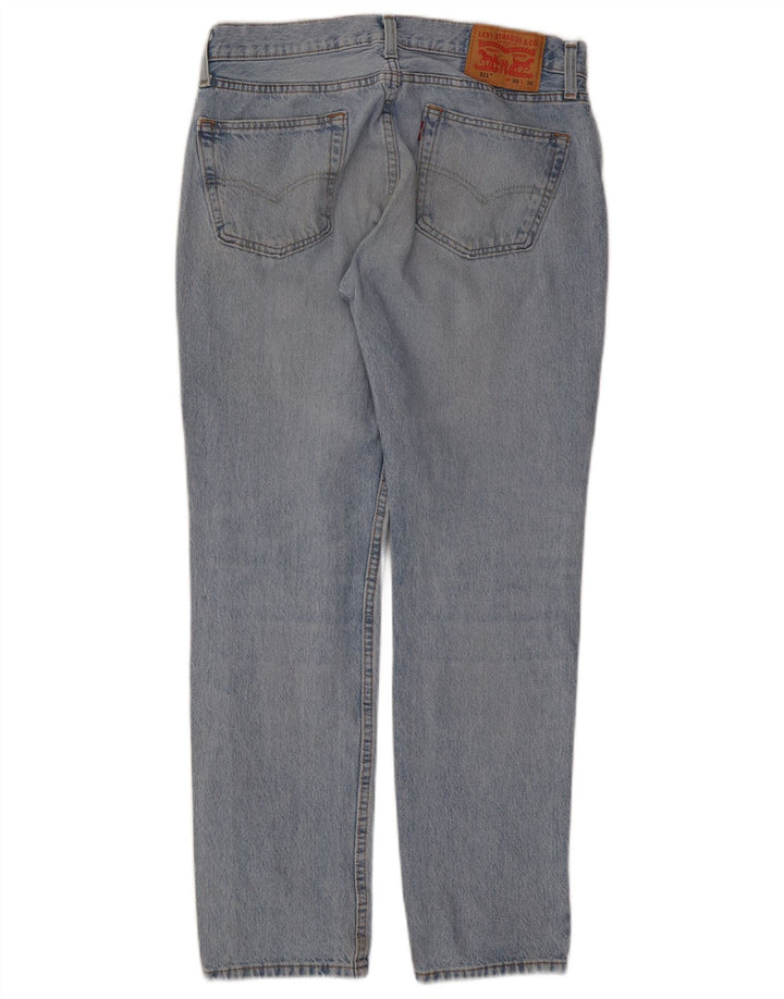 Calça Jeans Levis 511 Slim Masculina W33 L30 Azul Algodão