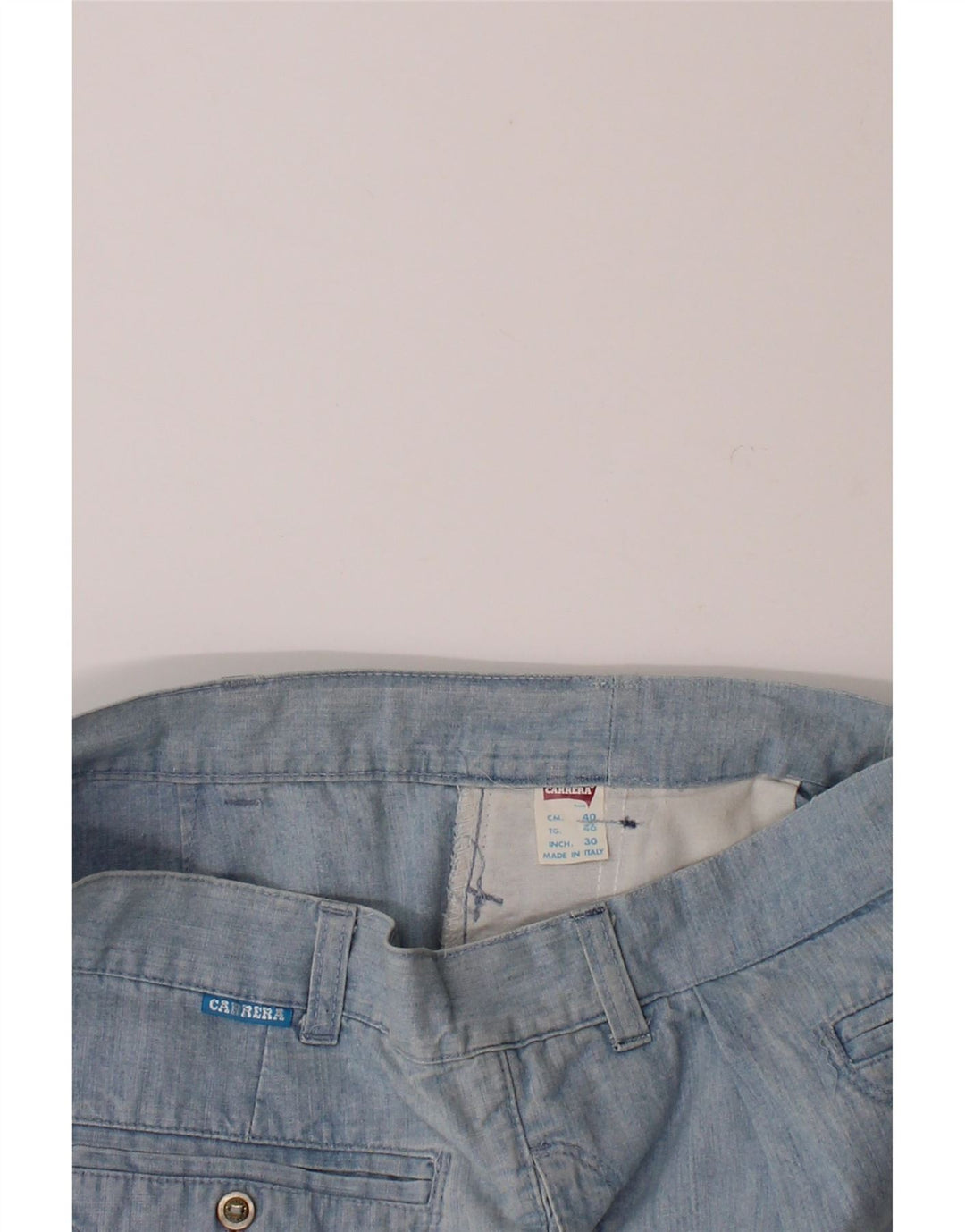 CARRERA Mens Tapered Casual Trousers W30 L28 Blue Vintage Carrera and Second-Hand Carrera from Messina Hembry 