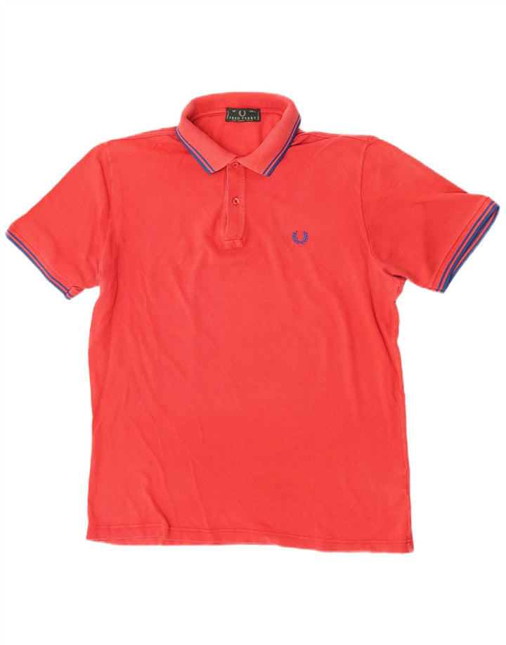 Camisa polo masculina Fred Perry médio algodão vermelho