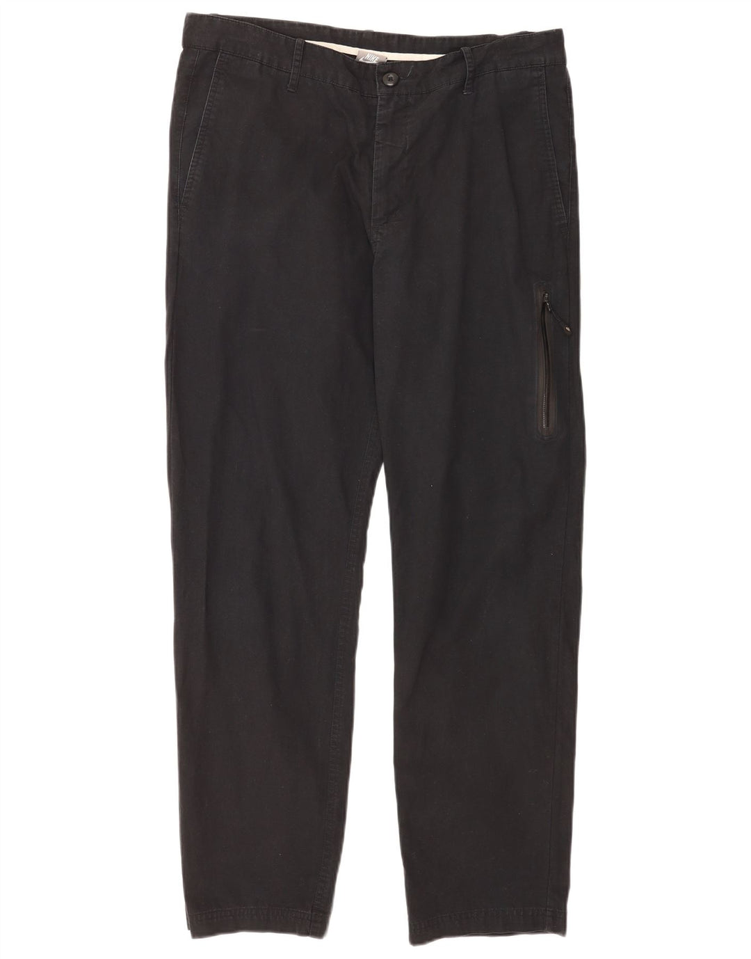 Calça cargo reta masculina Nike W34 L30 algodão preto