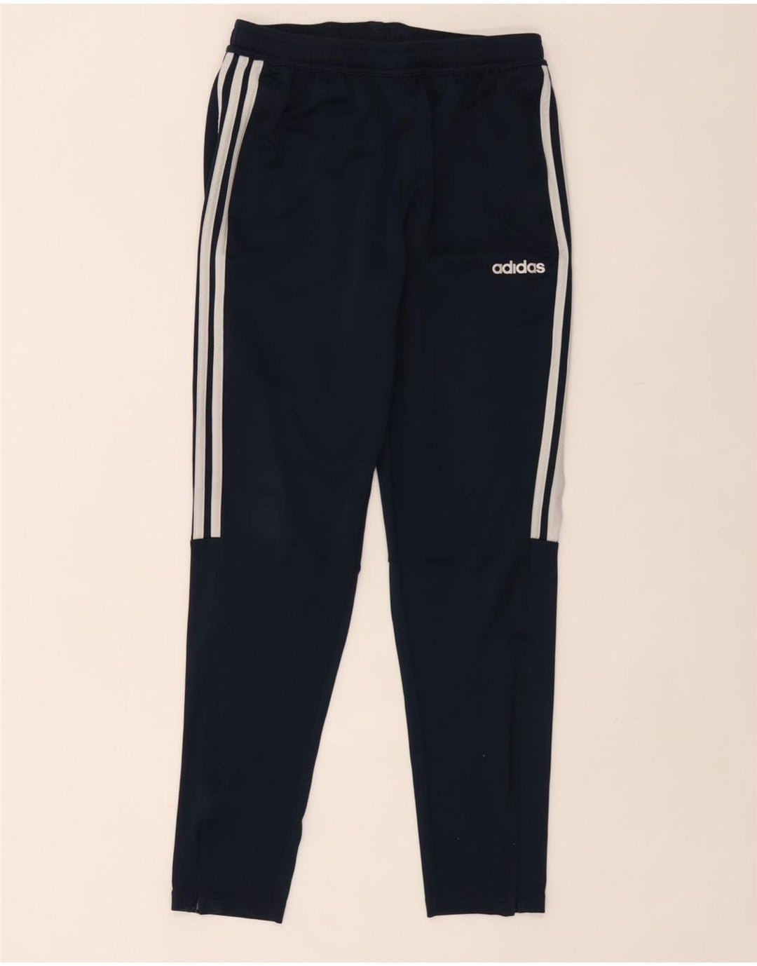 Calça de treino masculina Adidas Climalite médio azul marinho poliéster