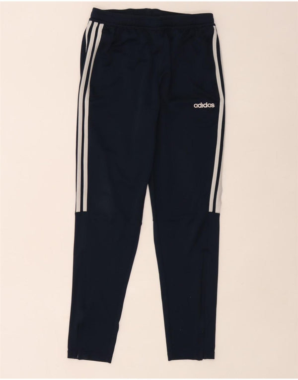 Calça de treino masculina Adidas Climalite médio azul marinho poliéster