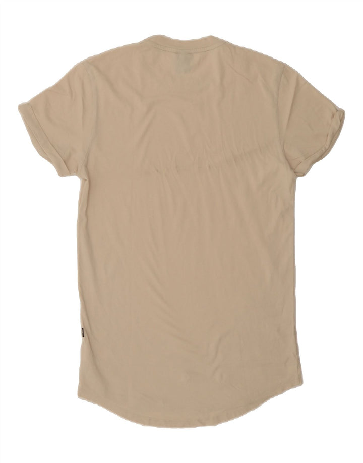G-STAR Womens T-Shirt Top UK 6 XS Beige Cotton Vintage G-Star and Second-Hand G-Star from Messina Hembry 