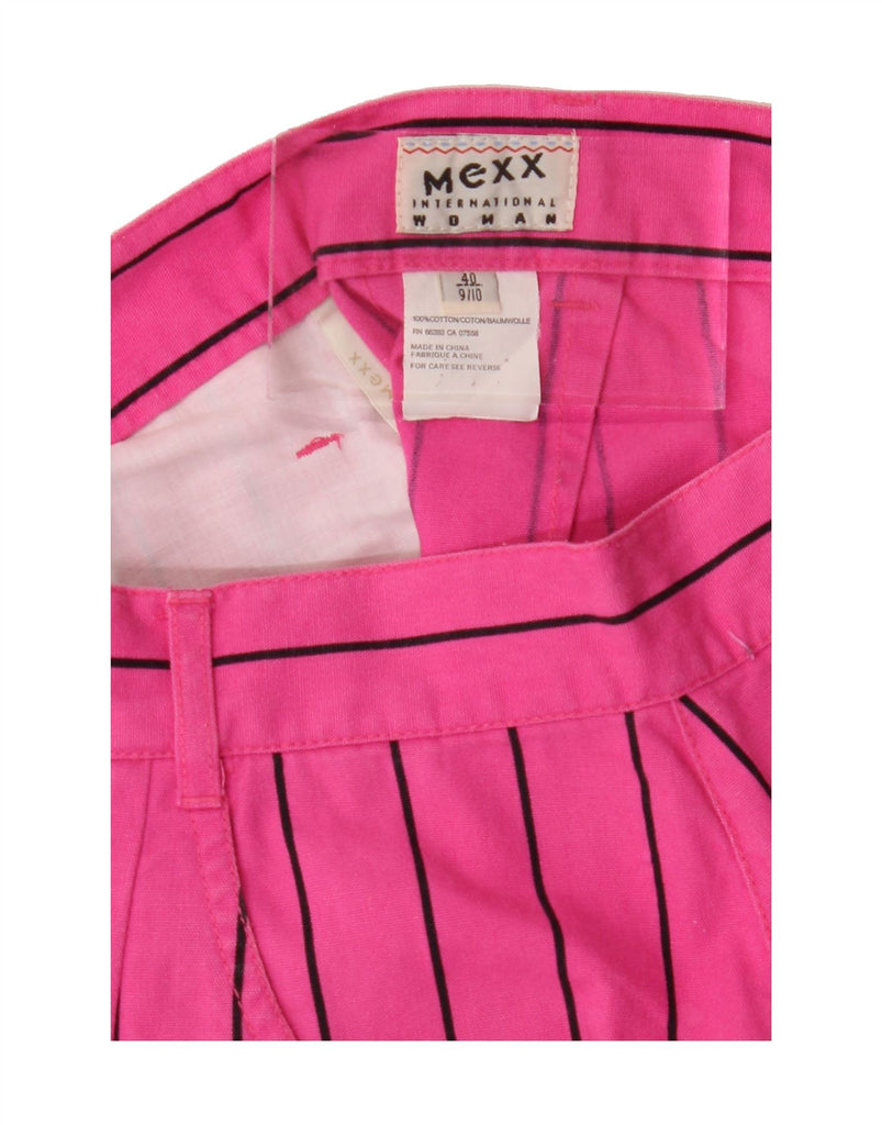 MEXX Womens Pencil Skirt IT 40 Small W27  Pink Striped Cotton Vintage Mexx and Second-Hand Mexx from Messina Hembry 