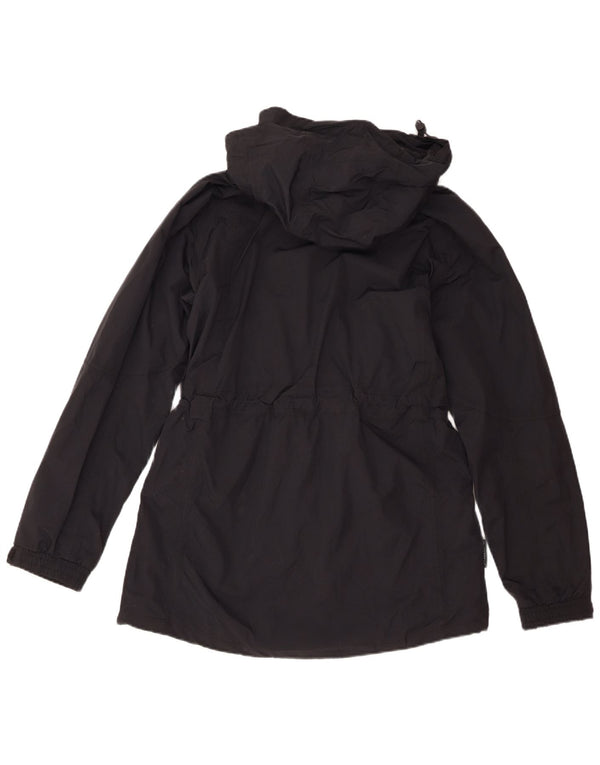 Jaqueta de chuva feminina com capuz Mountain Warehouse UK 14 grande nylon preto