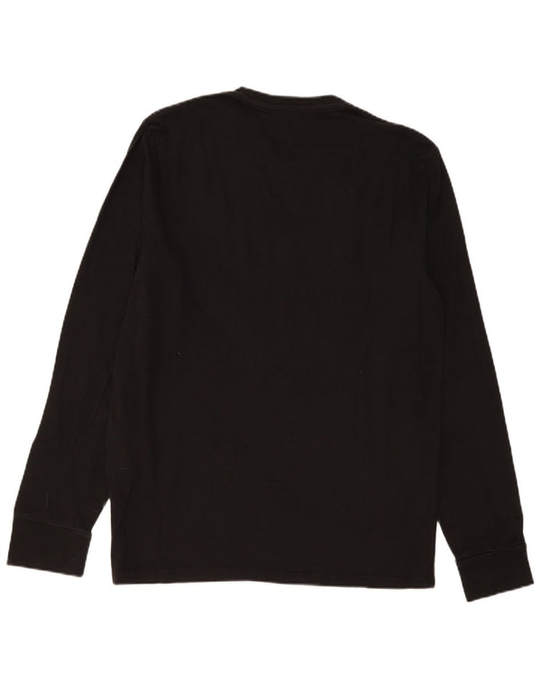 Levi's Mens Graphic Top Manga Longa Médio Algodão Preto