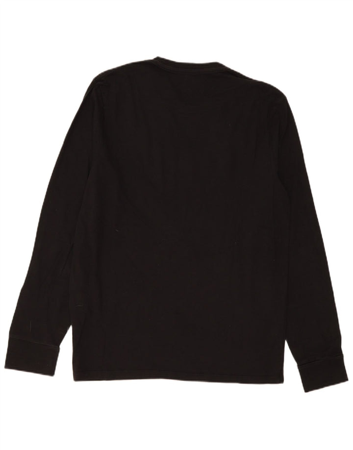 Levi's Mens Graphic Top Manga Longa Médio Algodão Preto