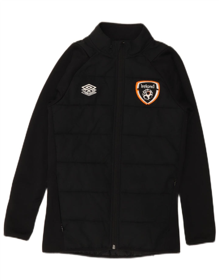 Jaqueta acolchoada UMBRO Girls Ireland 8-9 anos de poliéster preto pequeno
