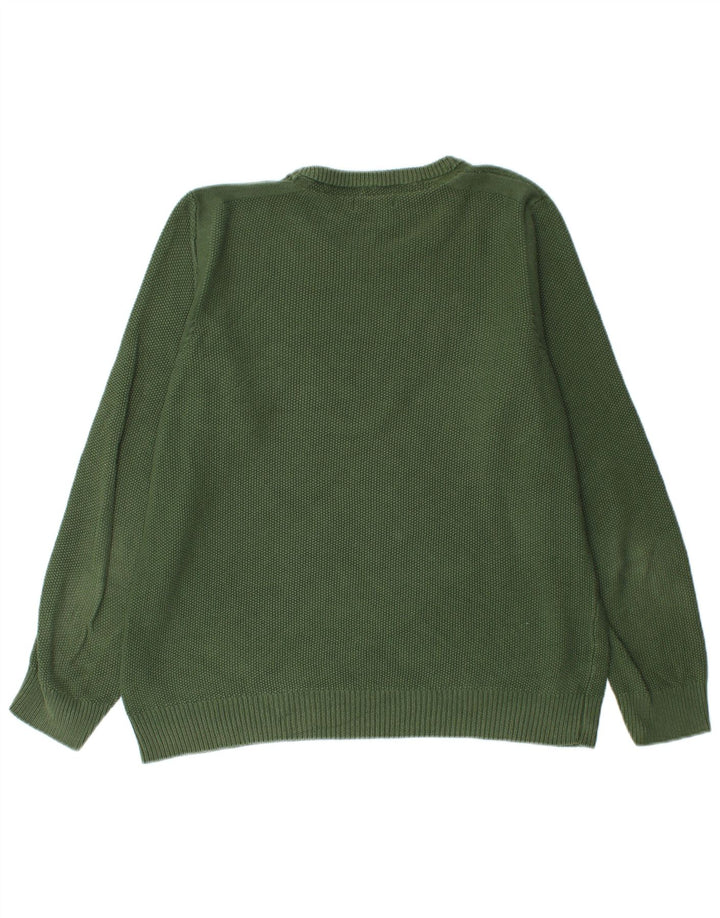 Suéter masculino MISTRAL com gola redonda, grande algodão verde