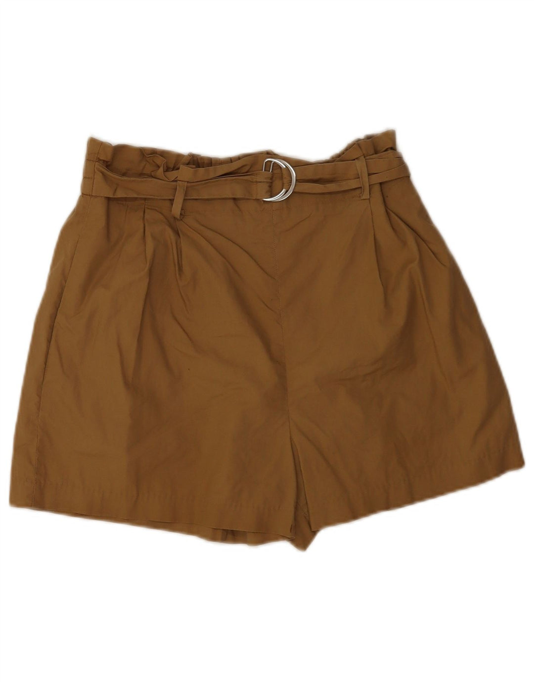 Shorts casuais femininos Zara Pegged médio W28 marrom