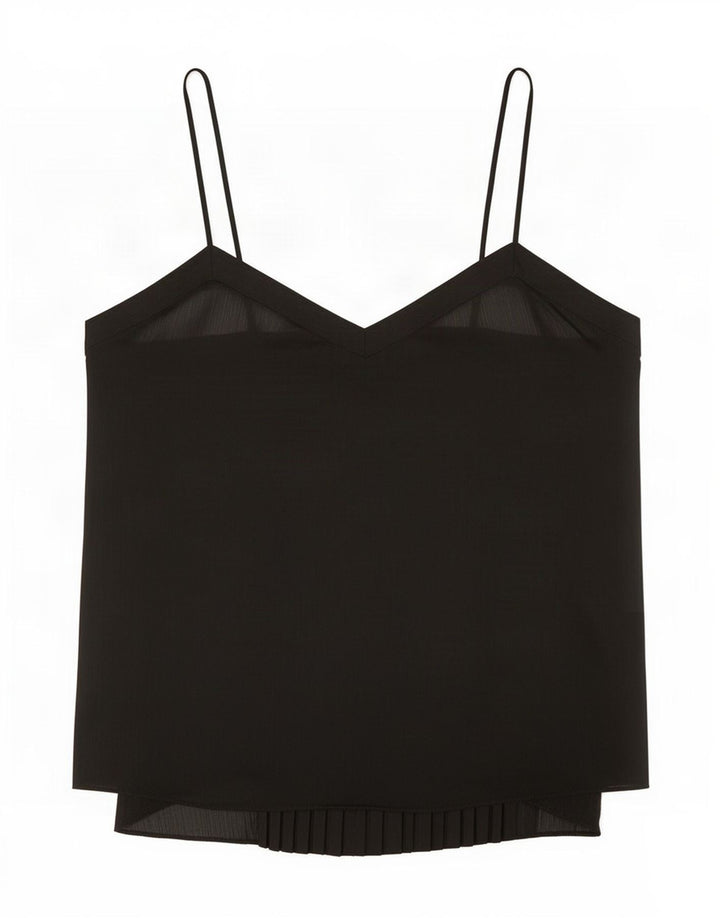 Benetton Cami Top Feminino UK 12 Médio Preto