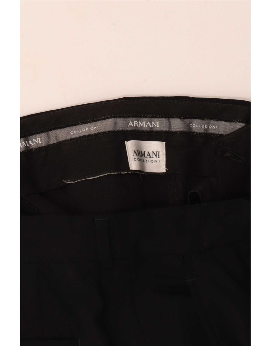 Calça de terno reto masculino Armani W34 L36 preta