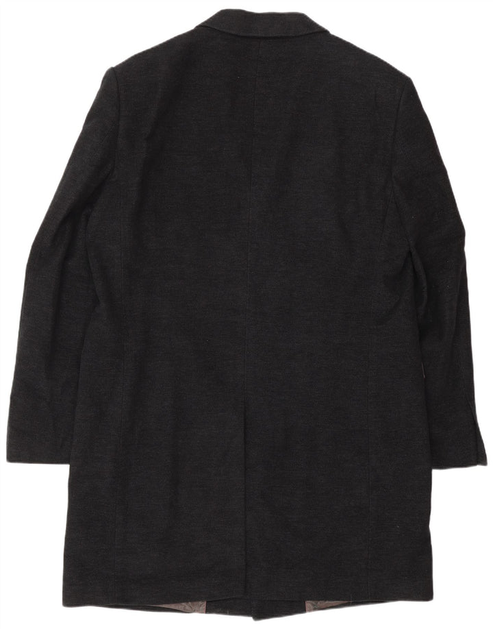 Sobretudo masculino John Lewis UK 42 XL algodão azul marinho