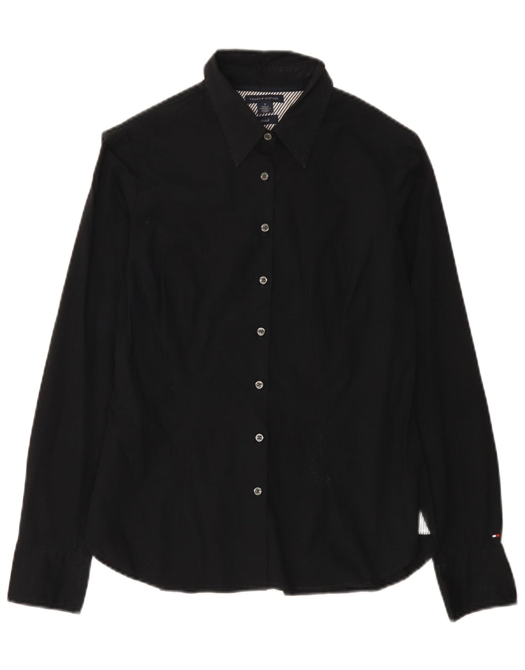 Camisa feminina Tommy Hilfiger EUA 6 médio algodão preto