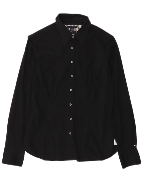 Camisa feminina Tommy Hilfiger EUA 6 médio algodão preto
