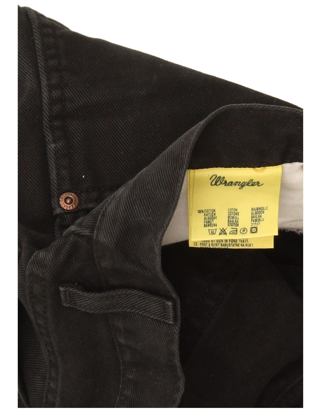 Wrangler Masculino Texas Straight Jeans W36 L32 Algodão Preto