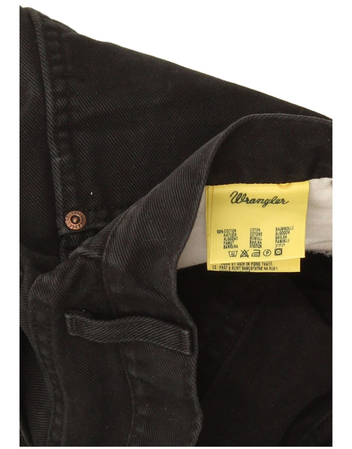 Wrangler Masculino Texas Straight Jeans W36 L32 Algodão Preto