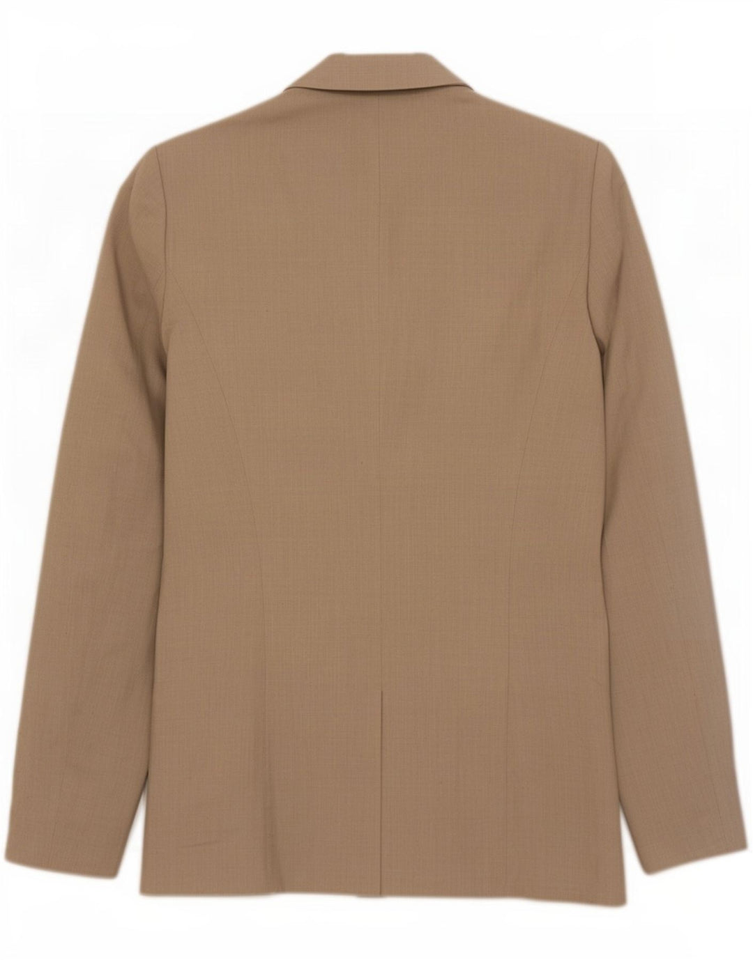 Jaqueta blazer feminina Zara com 1 botão Reino Unido 10 algodão bege pequeno