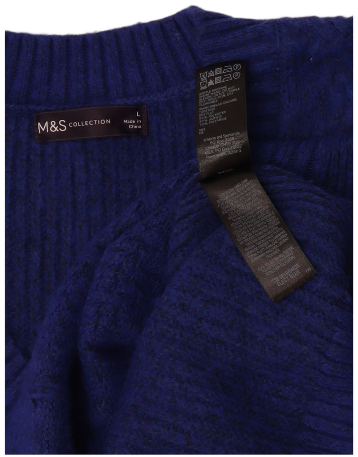 Regata feminina Marks & Spencer com colete UK 16 grande poliéster azul