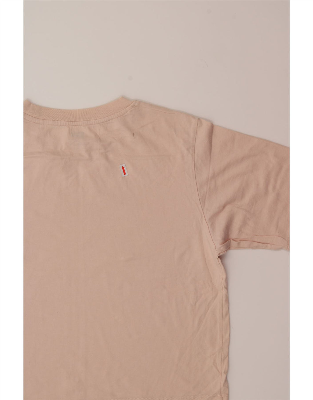 LEVI'S Womens Oversized Crop Graphic T-Shirt Top UK 4 XS Pink Vintage Levi's and Second-Hand Levi's from Messina Hembry 