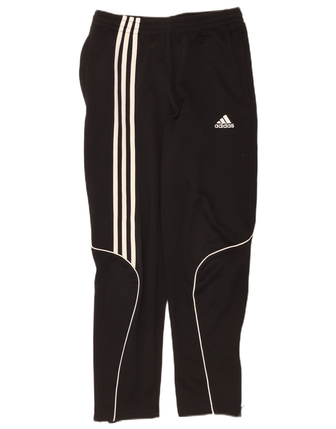Calças de treino Adidas Boys Climalite 11-12 anos preto poliéster