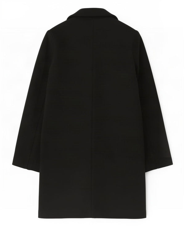 Sobretudo feminino Marks & Spencer UK 6 XS poliéster preto