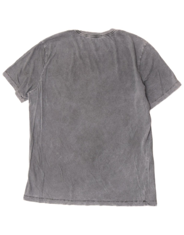 Camiseta masculina Nike grande algodão tie-dye cinza