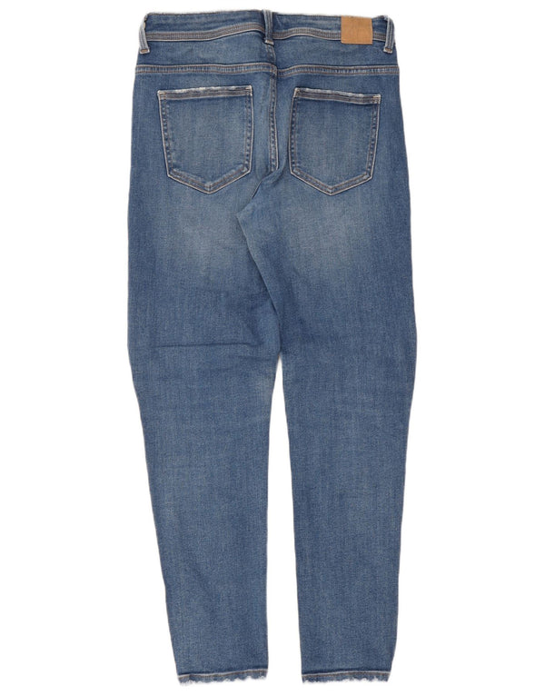 Zara Jeans Slim Feminino EU 38 Pequeno W28 L27 Azul