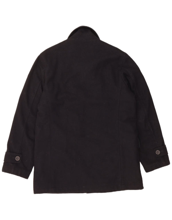 Sobretudo masculino NAVIGARE UK 38 lã preta média