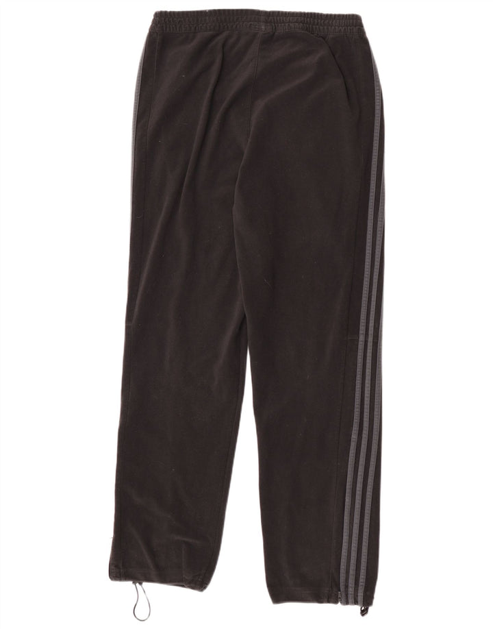 Adidas masculino veludo calças de treino joggers poliéster preto médio