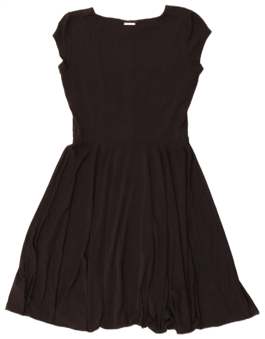 Vestido feminino Michael Kors A-Line UK 10 pequeno poliéster preto