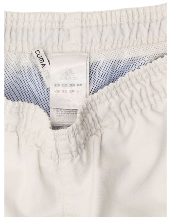 Adidas Mens Climalite Sport Shorts Grande Poliéster Branco