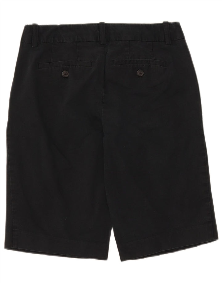 EDDIE BAUER Bermuda feminina US 2 XS W28 algodão preto