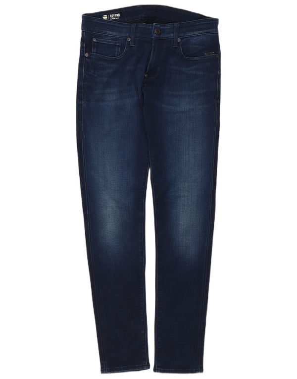 G-Star Masculino Revend Super Slim Jeans W31 L32 Azul Marinho Algodão