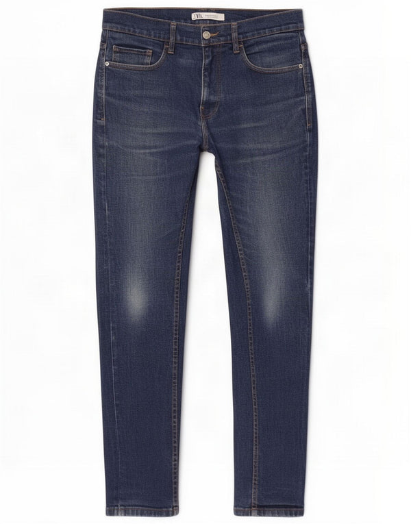 Zara Mens Slim Jeans EU 42 Grande W32 L31 Azul
