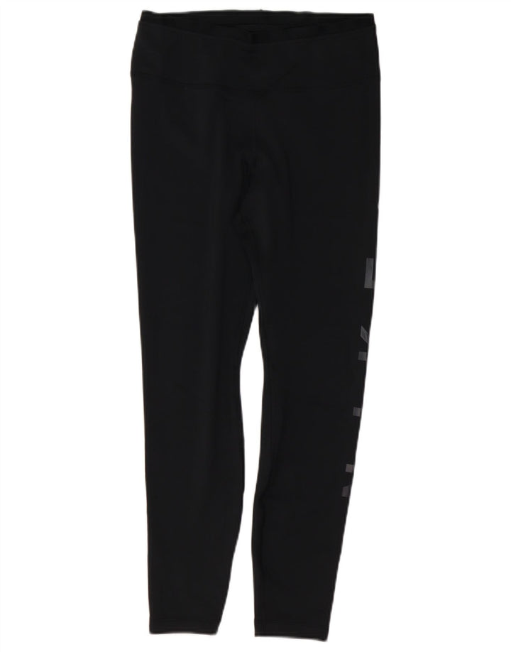 Leggings femininas Nike Dri Fit Graphic UK 12 médio preto poliéster