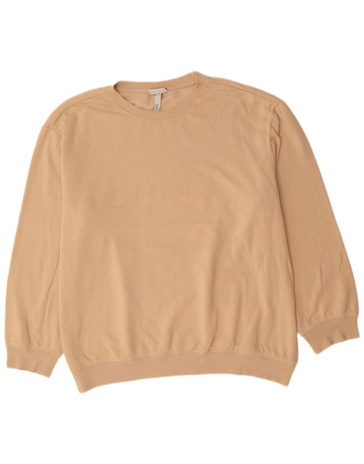 Moletom masculino H&M com ajuste relaxado XL algodão bege