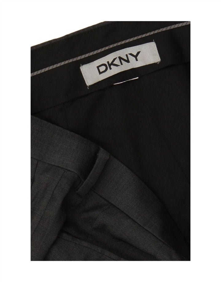 Calça masculina reta DKNY W34 L30 cinza