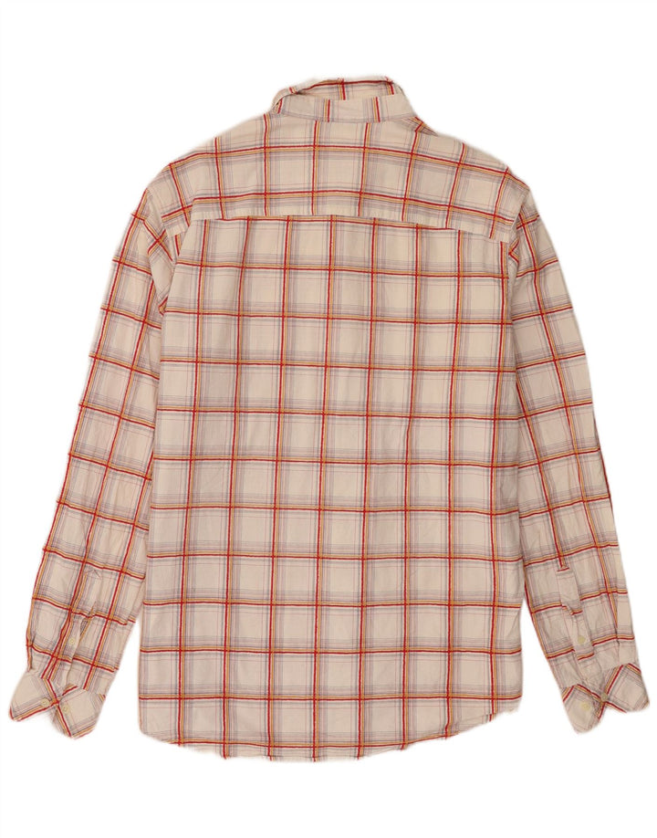 Camisa masculina Timberland XL branca xadrez algodão