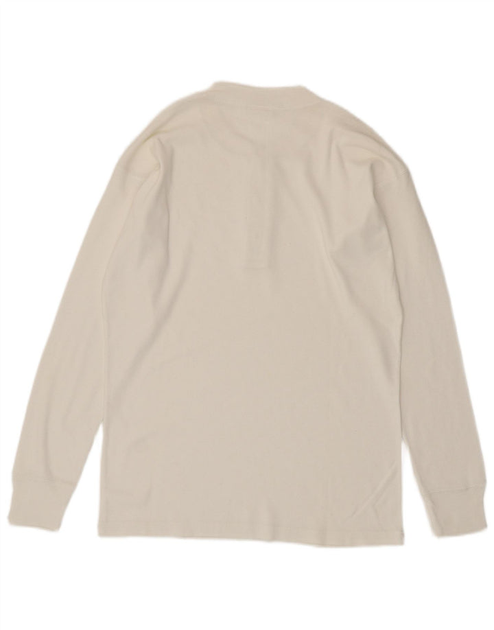 Top masculino Levi's manga comprida pequeno algodão branco