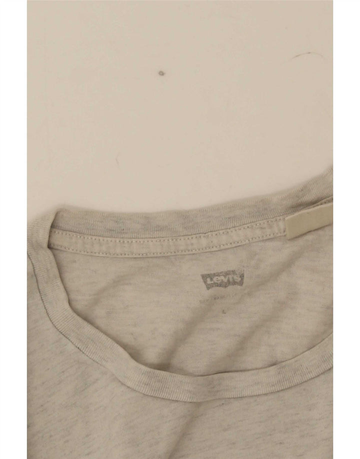 Camiseta gráfica masculina Levi's Top grande cinza manchado
