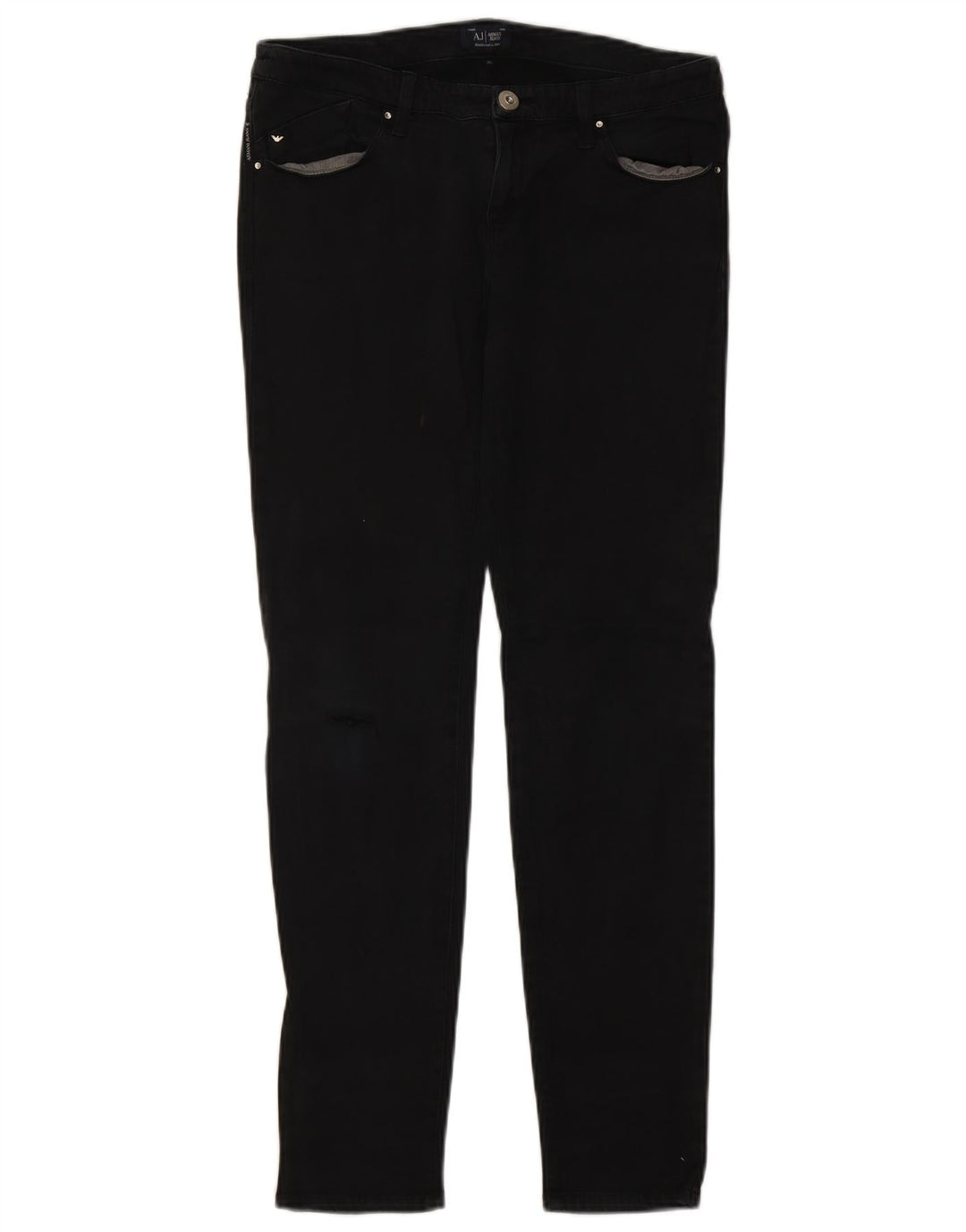 ARMANI Jeans Skinny Feminino W29 L29 Algodão Preto