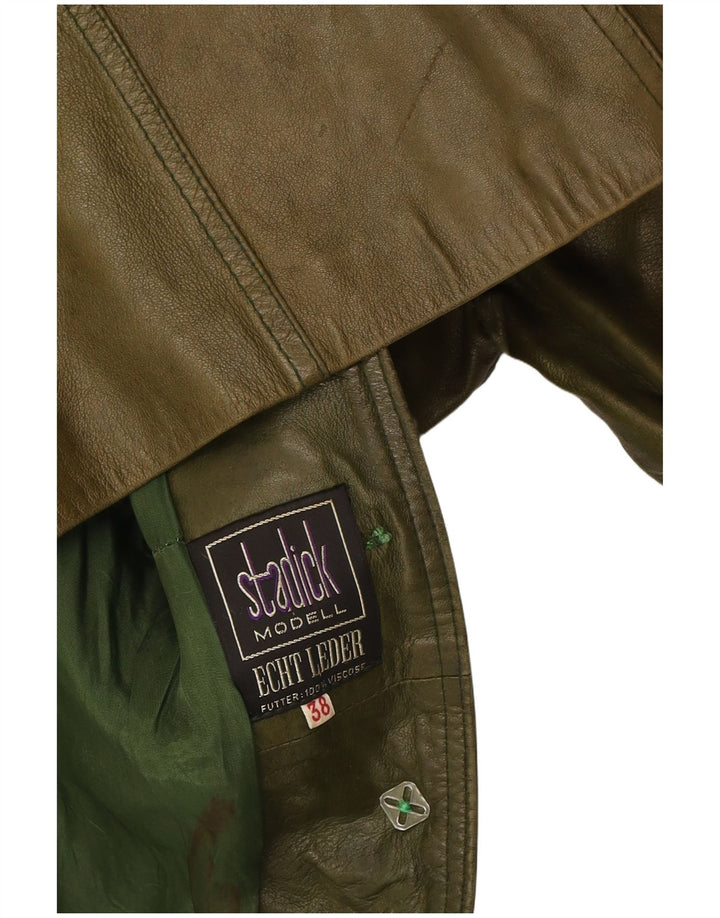 Jaqueta de couro feminina STADICK IT 38 XS couro verde