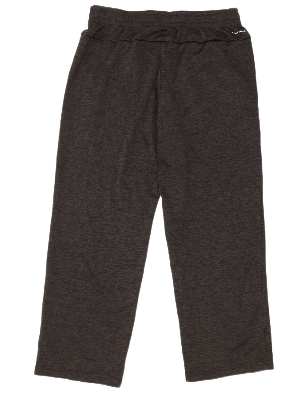 Calça de treino masculina Adidas grande poliéster manchado preto