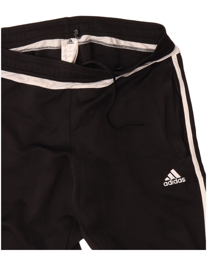 Calças de treino ADIDAS Womens Climacool UK 16/18 Grande Preto Poliéster