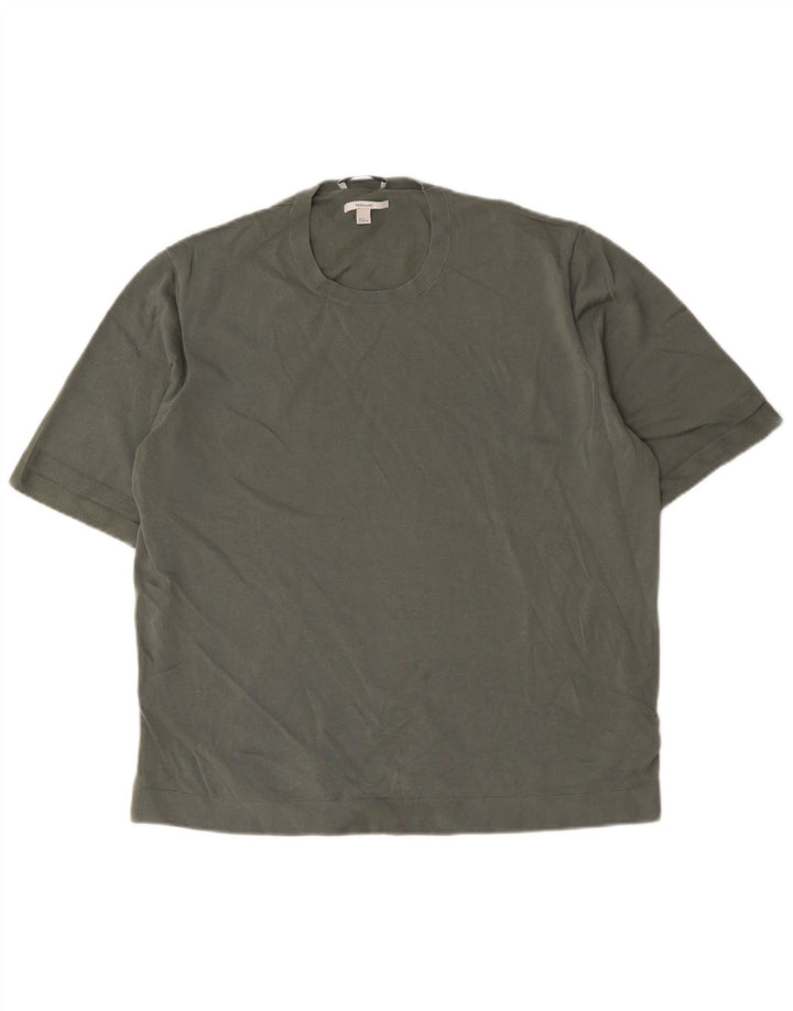 Cos Mens Camiseta Regular Top XL Algodão Cáqui