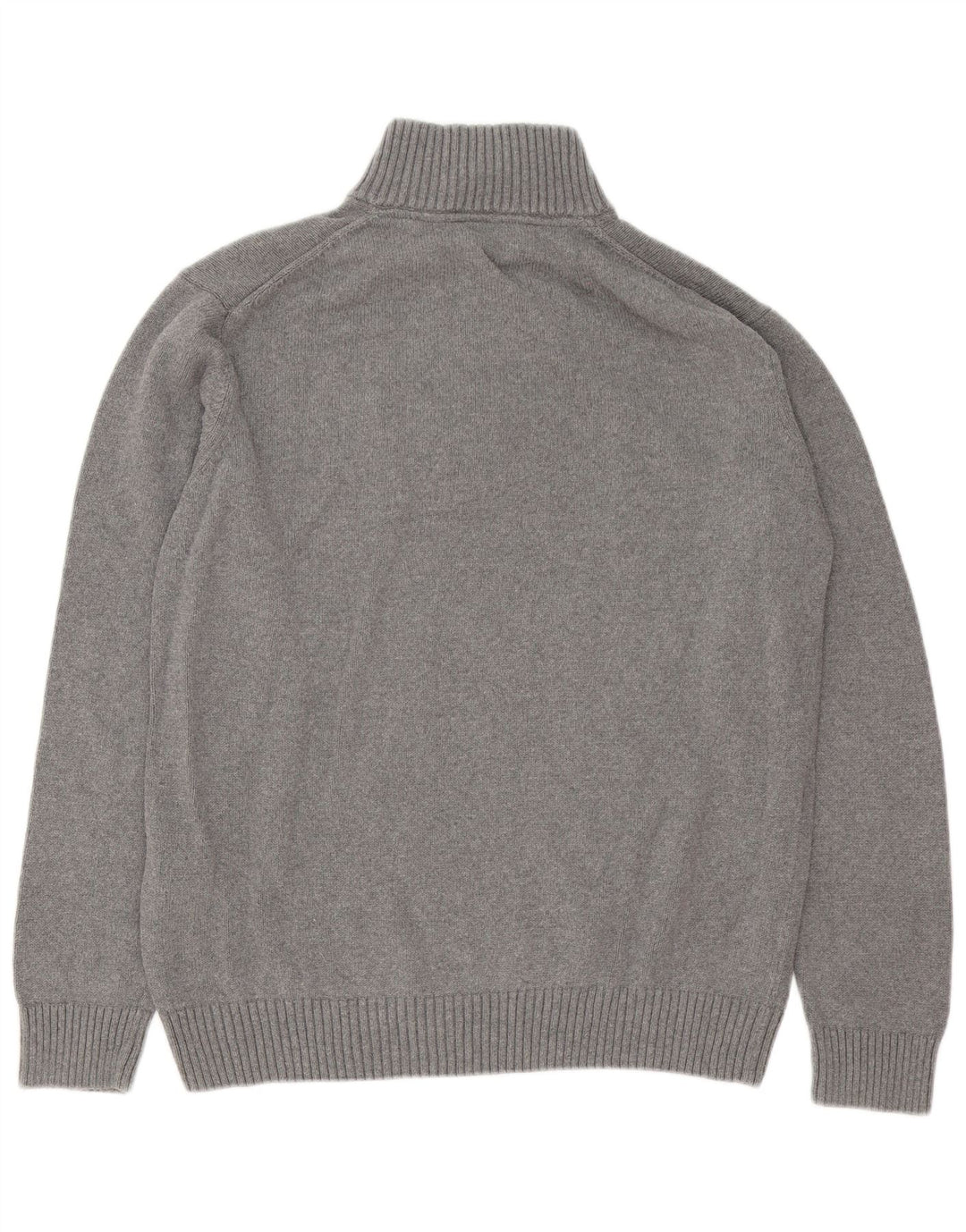 Suéter masculino Gant com zíper e gola 2XL algodão cinza
